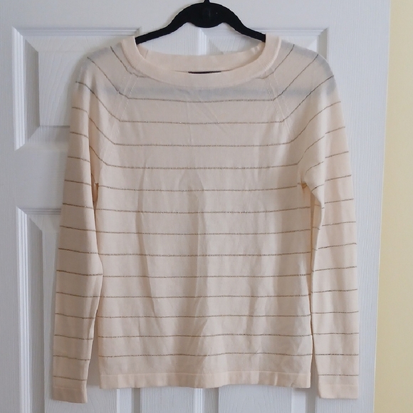 Banana Republic Tops - Banana Republic Cream Striped Sweater